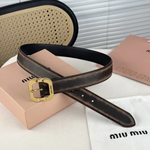 Replica MIU MIU AAA Quality Belts In 3.5cm For Unisex #1419256 $56.00 USD for Wholesale