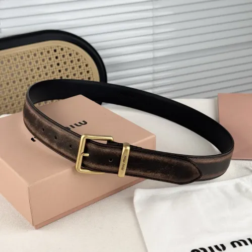 MIU MIU AAA Quality Belts In 3.5cm For Unisex #1419257 $56.00 USD, Wholesale Replica MIU MIU AAA Quality Belts