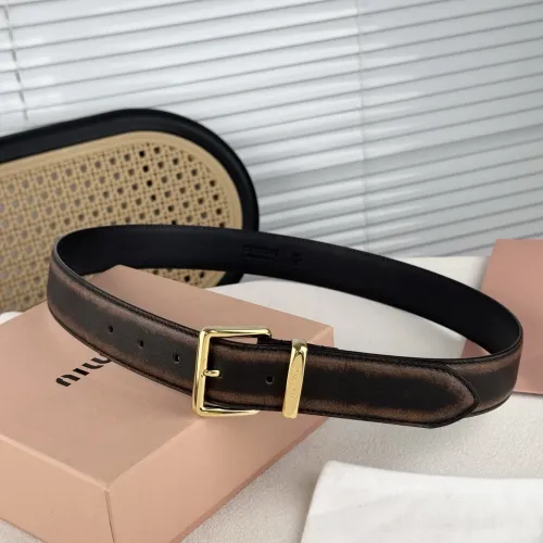 MIU MIU AAA Quality Belts In 3.5cm For Unisex #1419260 $56.00 USD, Wholesale Replica MIU MIU AAA Quality Belts