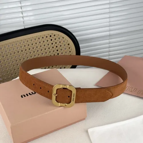 MIU MIU AAA Quality Belts In 3.5cm For Unisex #1419262 $56.00 USD, Wholesale Replica MIU MIU AAA Quality Belts