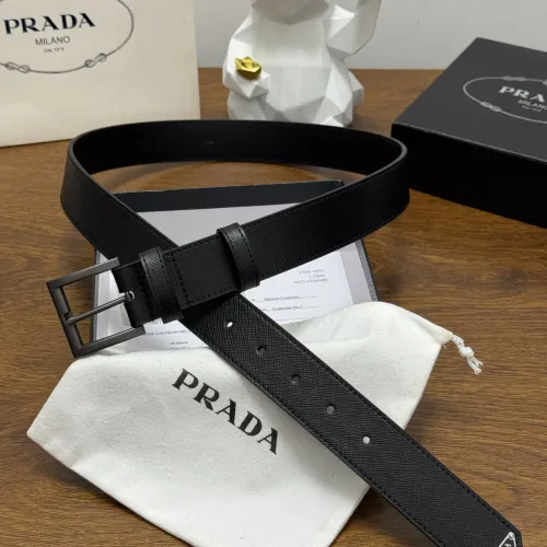 Prada AAA Quality Belts In 3.5cm For Men #1419440 $60.00 USD, Wholesale Replica Prada AAA Quality Belts