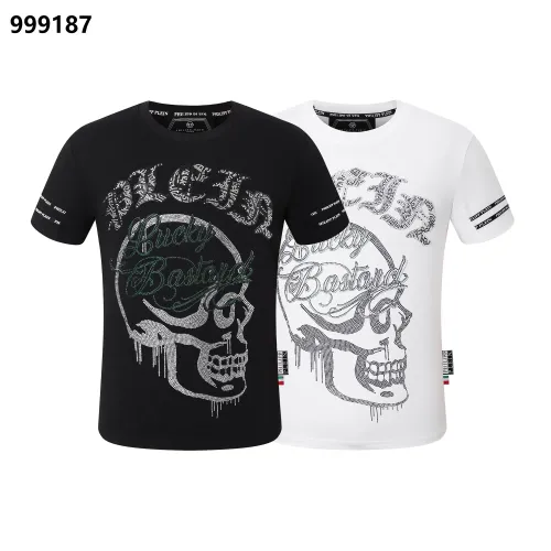 Replica Philipp Plein PP Oversize T-Shirts Short Sleeved For Men #1419445 $29.00 USD for Wholesale