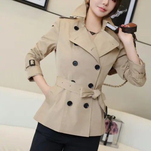 Burberry Trench Coat Long Sleeved For Women #1419500 $160.00 USD, Wholesale Replica Burberry Trench Coat