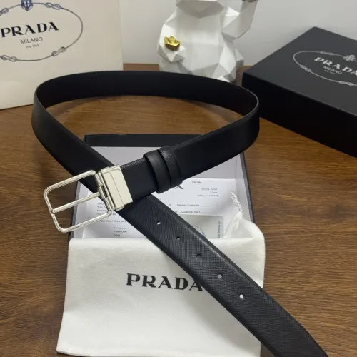 Prada AAA Quality Belts In 3.5cm For Men #1419503 $60.00 USD, Wholesale Replica Prada AAA Quality Belts