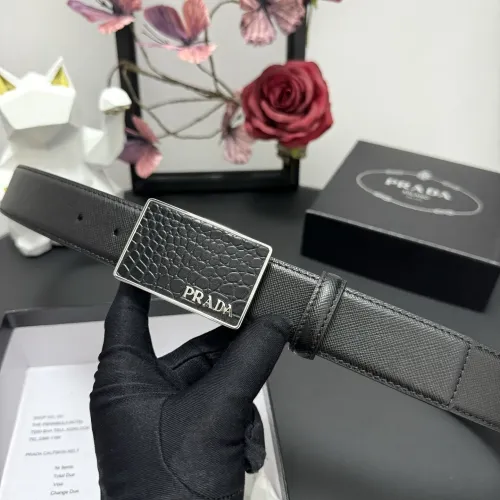 Replica Prada AAA Quality Belts In 3.5cm For Men #1419520 $60.00 USD for Wholesale