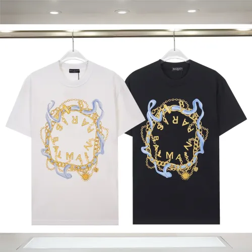 Replica Balmain T-Shirts Short Sleeved For Unisex #1419607 $29.00 USD for Wholesale