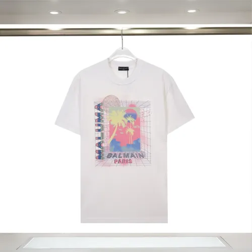 Balmain T-Shirts Short Sleeved For Unisex #1419610 $29.00 USD, Wholesale Replica Balmain T-Shirts