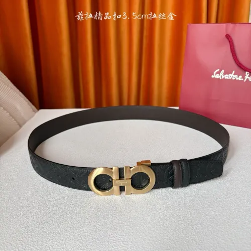 Replica Salvatore Ferragamo AAA Quality Belts In 3.5cm For Men #1419721 $52.00 USD for Wholesale