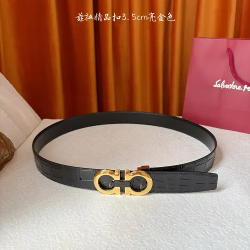 Replica Salvatore Ferragamo AAA Quality Belts In 3.5cm For Men #1419728 $52.00 USD for Wholesale