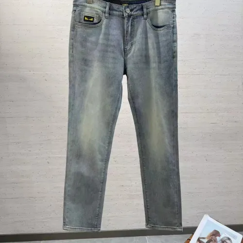 Replica Fendi Jeans For Men #1420245 $52.00 USD for Wholesale