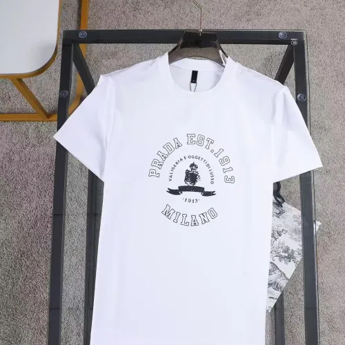 Prada T-Shirts Short Sleeved For Men #1420277 $34.00 USD, Wholesale Replica Prada T-Shirts