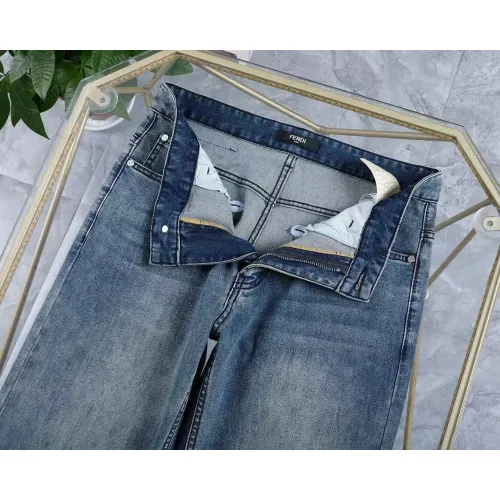 Replica Fendi Jeans For Men #1420456 $45.00 USD for Wholesale