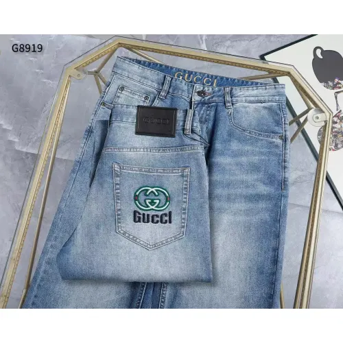 Replica Gucci Jeans For Men #1420462 $45.00 USD for Wholesale
