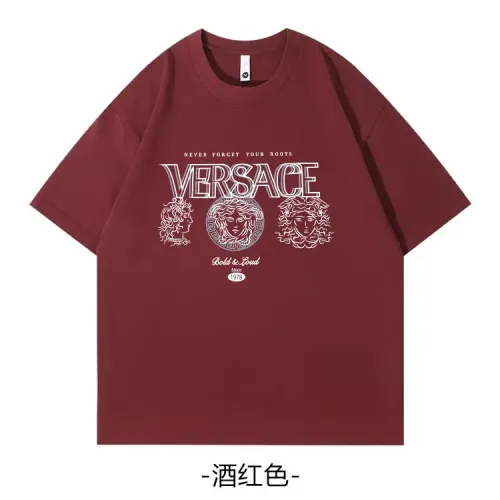 Versace T-Shirts Short Sleeved For Unisex #1420576 $34.00 USD, Wholesale Replica Versace T-Shirts
