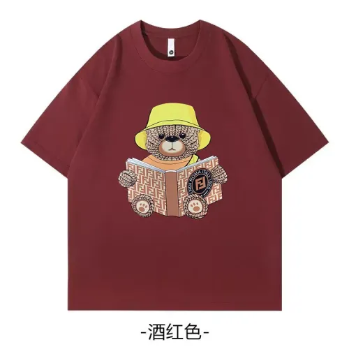 Fendi T-Shirts Short Sleeved For Unisex #1420698 $34.00 USD, Wholesale Replica Fendi T-Shirts