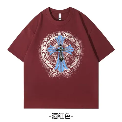 Chrome Hearts T-Shirts Short Sleeved For Unisex #1420737 $34.00 USD, Wholesale Replica Chrome Hearts T-Shirts