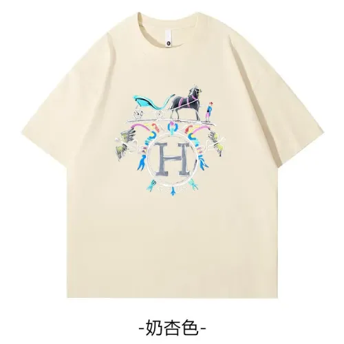 Hermes T-Shirts Short Sleeved For Unisex #1420796 $34.00 USD, Wholesale Replica Hermes T-Shirts