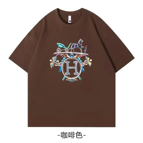 Hermes T-Shirts Short Sleeved For Unisex #1420797 $34.00 USD, Wholesale Replica Hermes T-Shirts