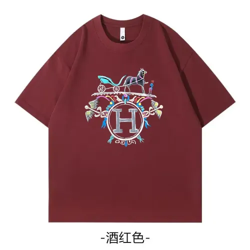 Hermes T-Shirts Short Sleeved For Unisex #1420798 $34.00 USD, Wholesale Replica Hermes T-Shirts