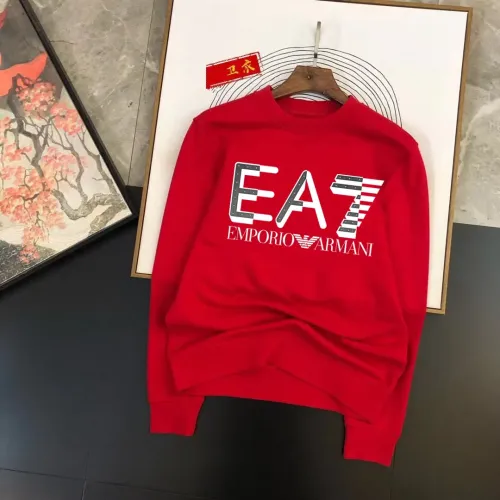 Armani Hoodies Long Sleeved For Men #1420937 $48.00 USD, Wholesale Replica Armani Hoodies