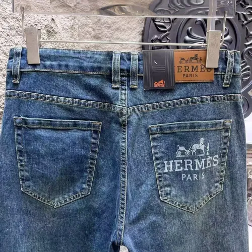 Replica Hermes Jeans For Men #1421199 $68.00 USD for Wholesale