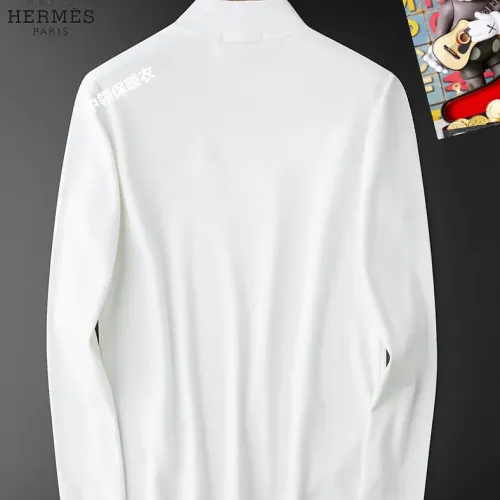 Replica Hermes T-Shirts Long Sleeved For Men #1421415 $40.00 USD for Wholesale
