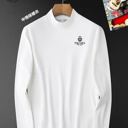 Prada T-Shirts Long Sleeved For Men #1421418 $40.00 USD, Wholesale Replica Prada T-Shirts