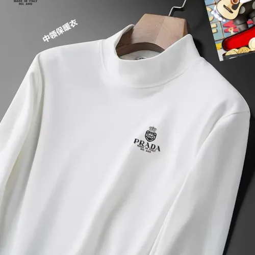 Replica Prada T-Shirts Long Sleeved For Men #1421418 $40.00 USD for Wholesale