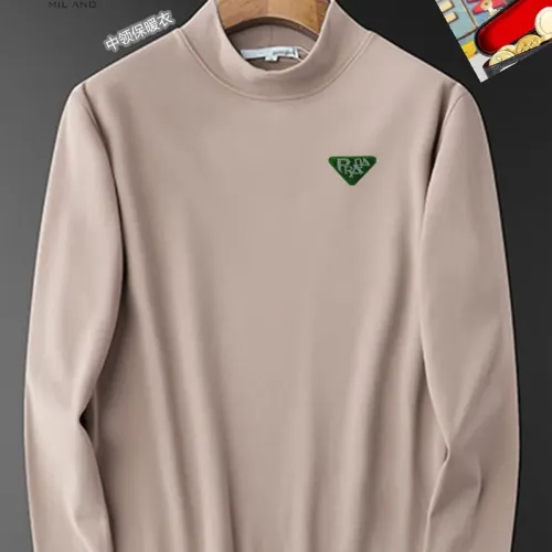 Prada T-Shirts Long Sleeved For Men #1421449 $40.00 USD, Wholesale Replica Prada T-Shirts