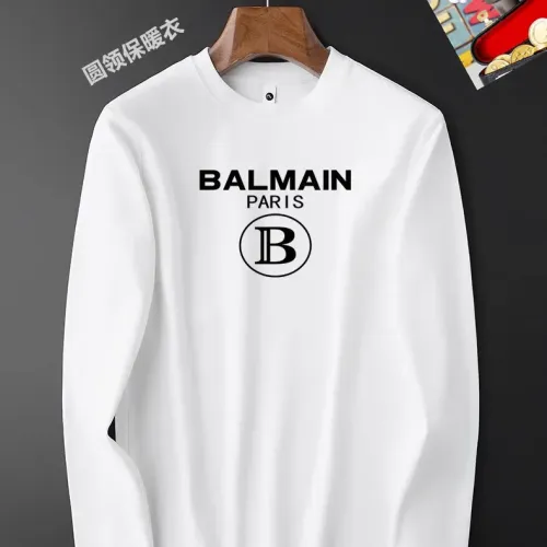 Balmain T-Shirts Long Sleeved For Men #1421481 $40.00 USD, Wholesale Replica Balmain T-Shirts