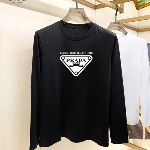 Prada T-Shirts Long Sleeved For Unisex #1421504 $34.00 USD, Wholesale Replica Prada T-Shirts