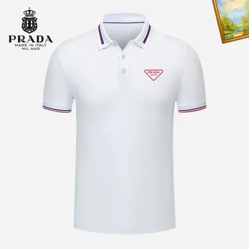 Prada T-Shirts Short Sleeved For Men #1421679 $29.00 USD, Wholesale Replica Prada T-Shirts