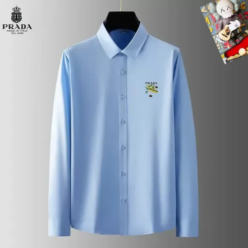 Prada Shirts Long Sleeved For Men #1421758 $40.00 USD, Wholesale Replica Prada Shirts