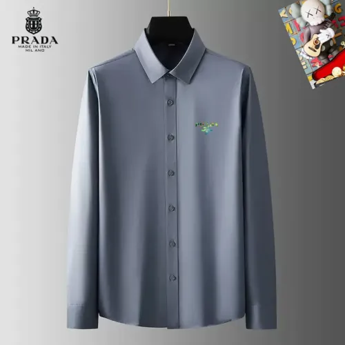 Prada Shirts Long Sleeved For Men #1421775 $40.00 USD, Wholesale Replica Prada Shirts