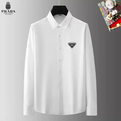 Prada Shirts Long Sleeved For Men #1421793 $40.00 USD, Wholesale Replica Prada Shirts