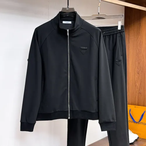 Prada Tracksuits Long Sleeved For Men #1421957 $112.00 USD, Wholesale Replica Prada Tracksuits