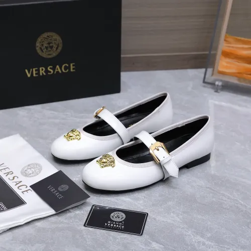 Versace Flat Shoes For Women #1422329 $118.00 USD, Wholesale Replica Versace Flat Shoes