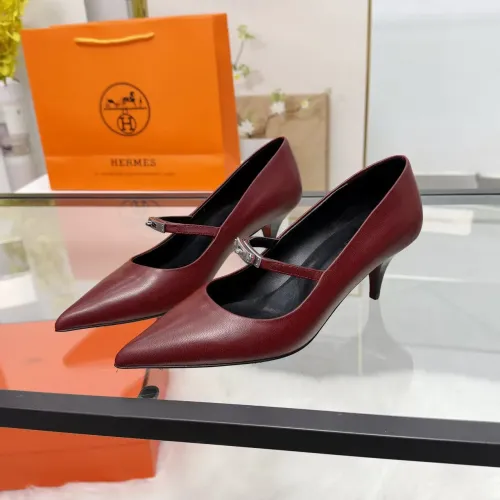 Hermes High-Heeled Shoes For Women #1422336 $108.00 USD, Wholesale Replica Hermes High-Heeled Shoes