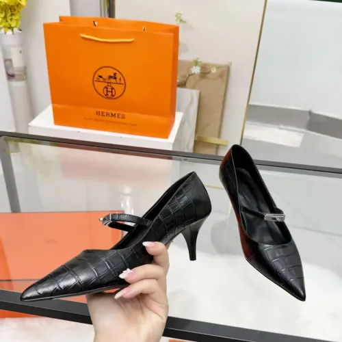 Replica Hermes High-Heeled Shoes For Women #1422338 $108.00 USD for Wholesale