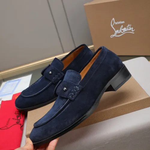 Replica Christian Louboutin Leather Shoes For Men #1422344 $105.00 USD for Wholesale