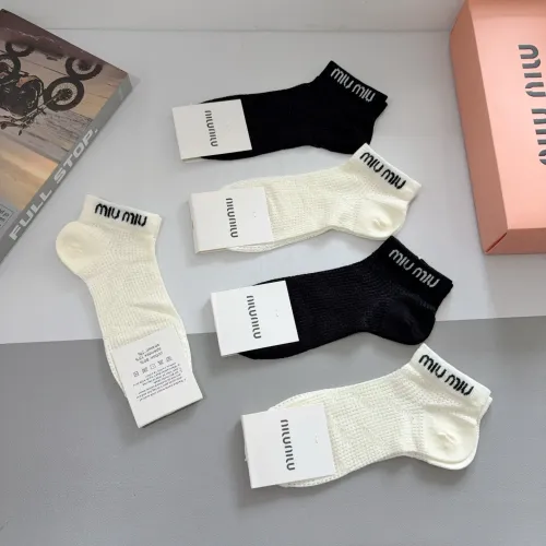 Replica MIU MIU Socks #1422368 $27.00 USD for Wholesale