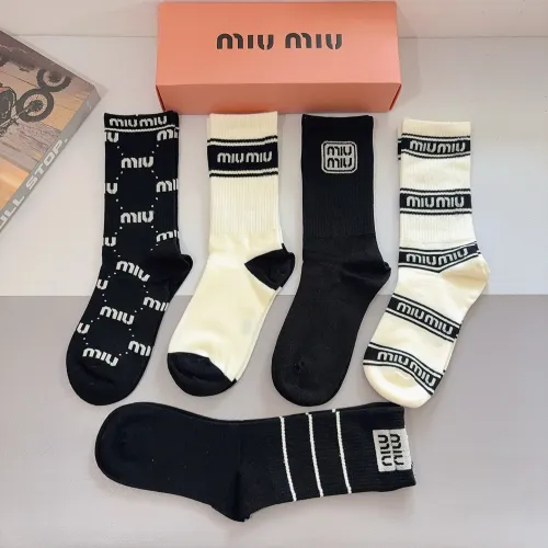 Replica MIU MIU Socks #1422369 $29.00 USD for Wholesale