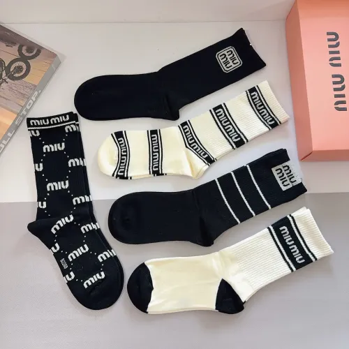 Replica MIU MIU Socks #1422369 $29.00 USD for Wholesale