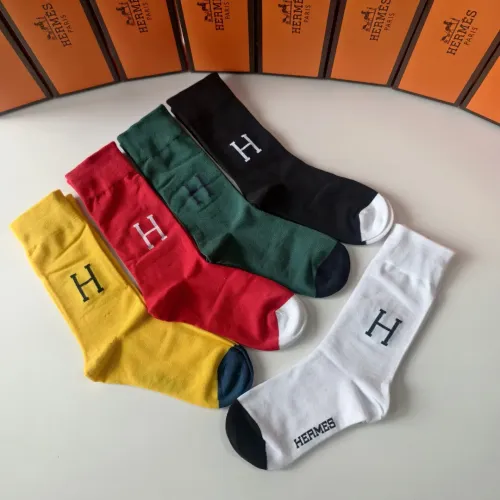 Replica Hermes Socks #1422389 $29.00 USD for Wholesale