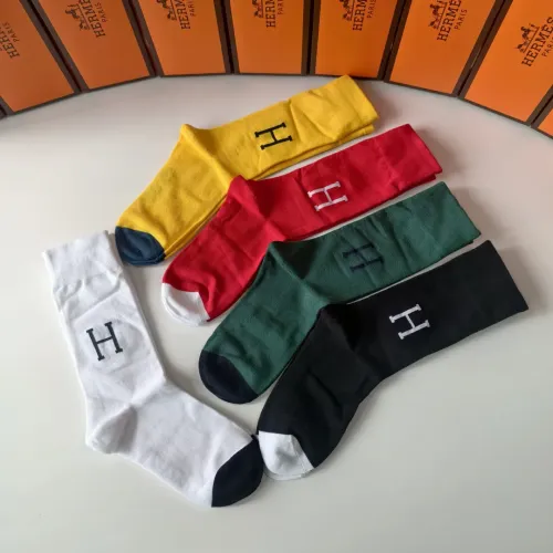 Replica Hermes Socks #1422389 $29.00 USD for Wholesale