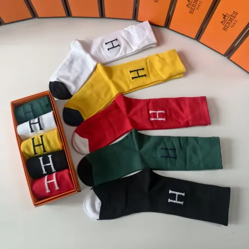 Replica Hermes Socks #1422389 $29.00 USD for Wholesale