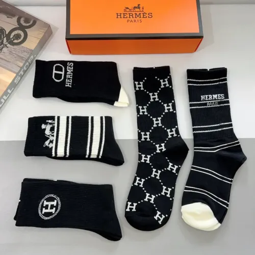 Replica Hermes Socks #1422394 $29.00 USD for Wholesale