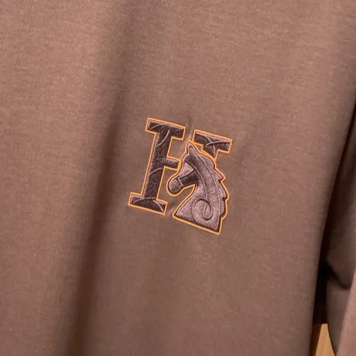 Replica Hermes T-Shirts Short Sleeved For Men #1422457 $45.00 USD for Wholesale