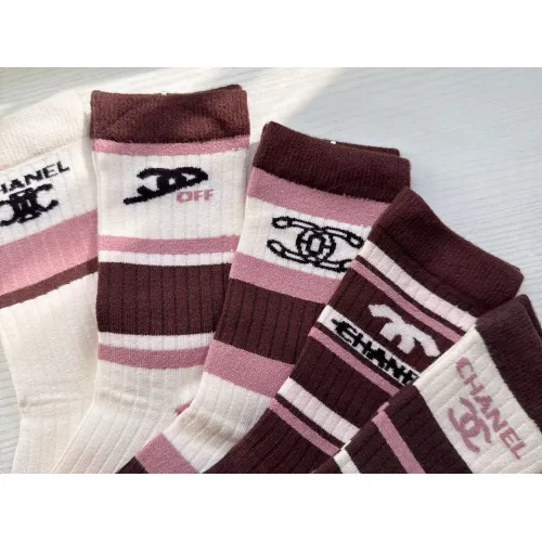 Replica Chanel Socks For Women #1422569 $29.00 USD for Wholesale