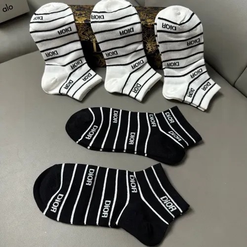 Replica Christian Dior Socks For Women #1422573 $25.00 USD for Wholesale